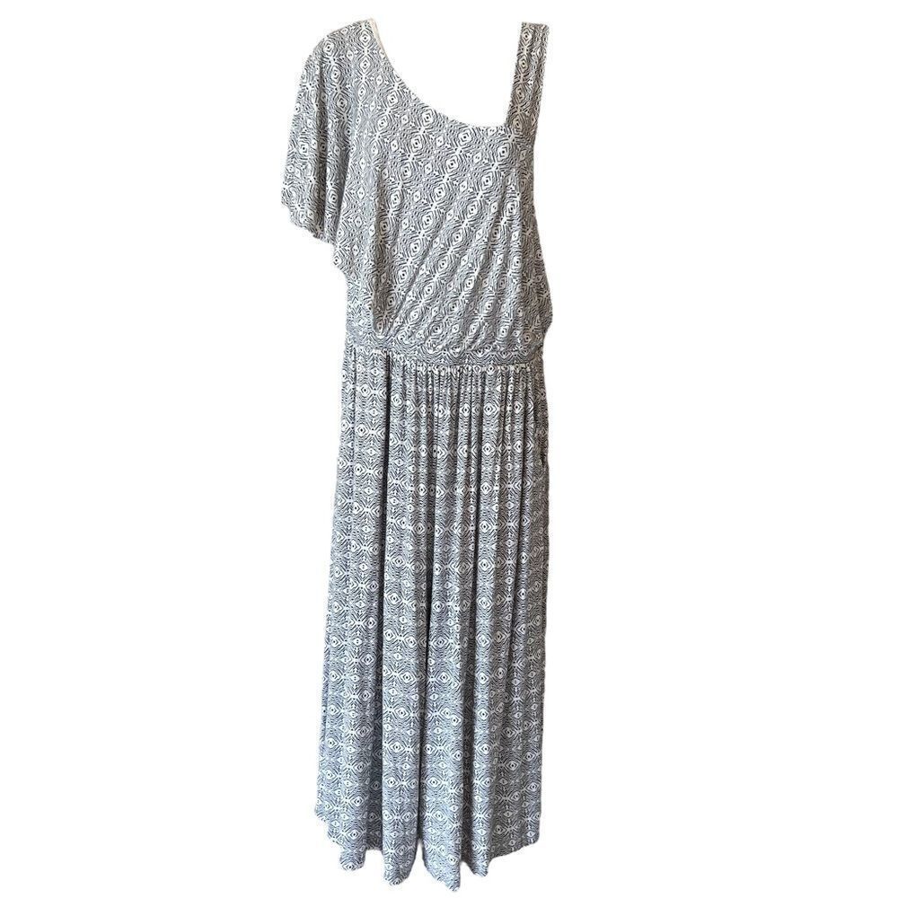 Anthropologie Maeve Jamie One Shoulder Wide Leg Jumpsuit